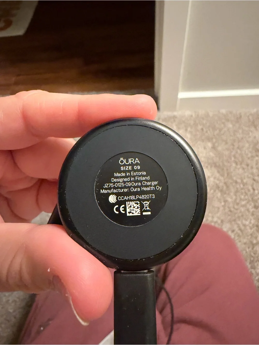 Oura Ring Black/Stealth Gen 3 — Size 9